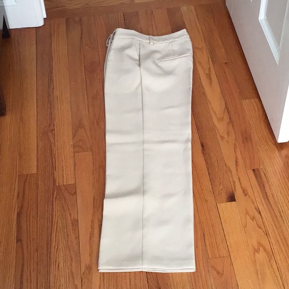 Women’s cream wide leg pants